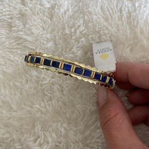 Kendra Scott Ember Gold Triple Cuff Bracelet in Blue Lapis